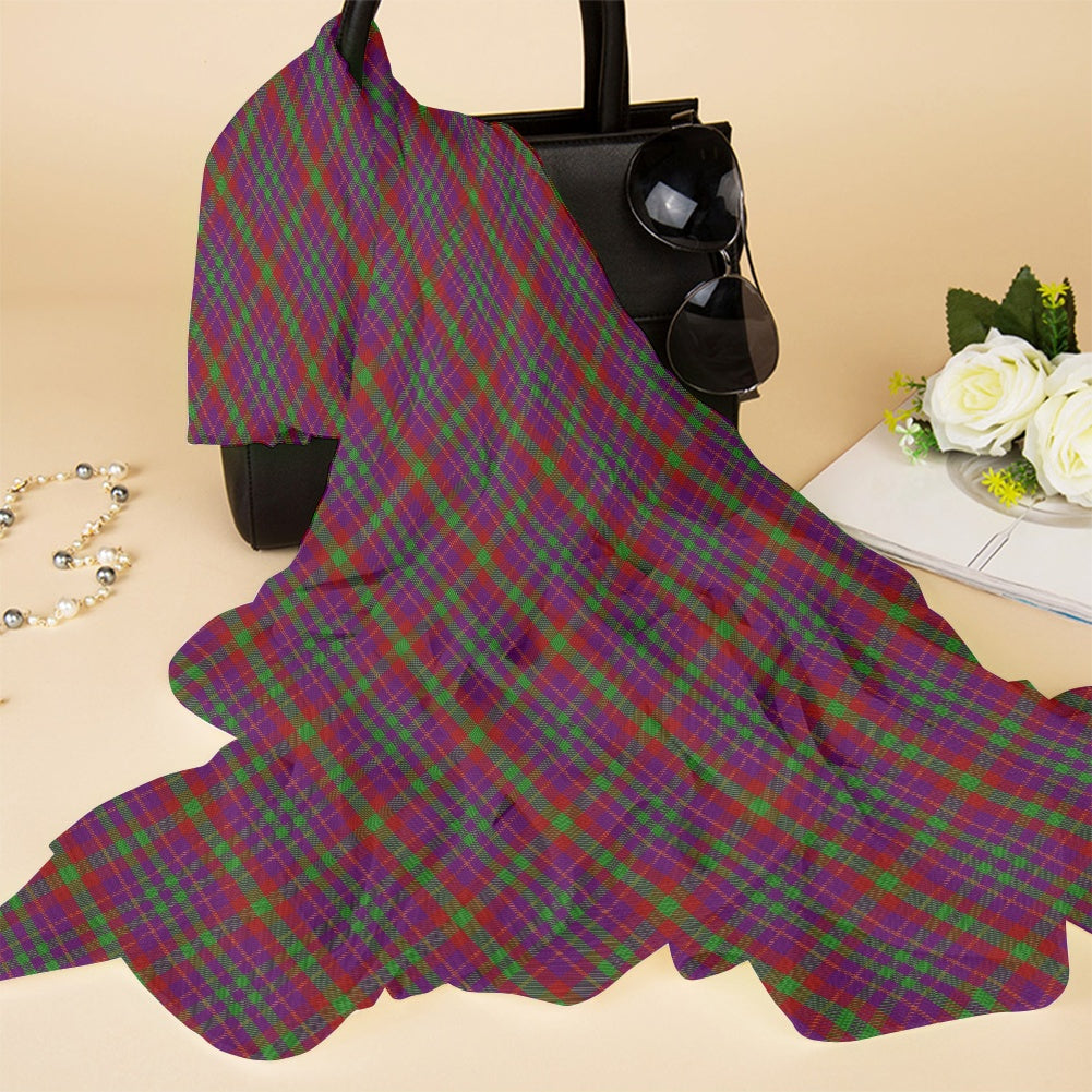 Clan Fiddes Tartan Bias Chiffon Scarf