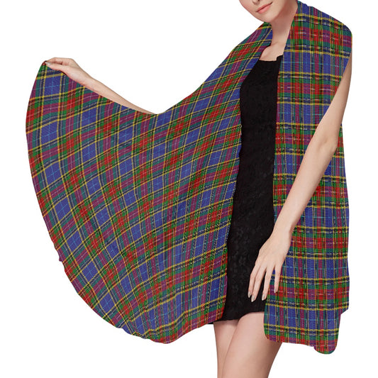Clan Bethune Tartan Chiffon Scarf