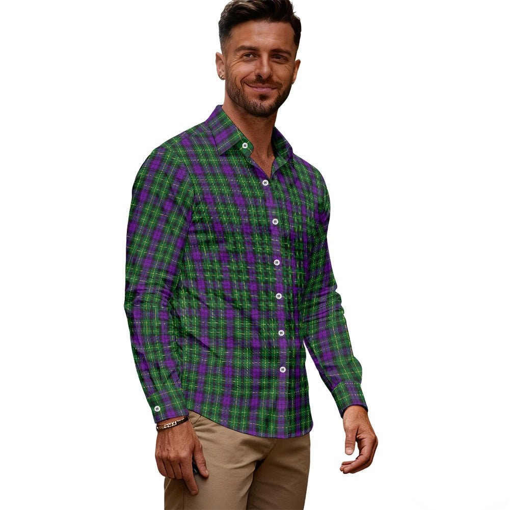 Clan Abercrombie Tartan Men's long-sleeved shirt