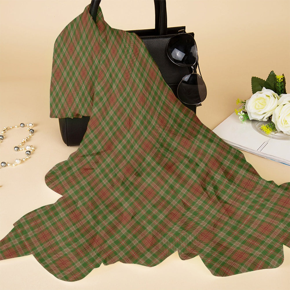 Clan Pierce Tartan Bias Chiffon Scarf