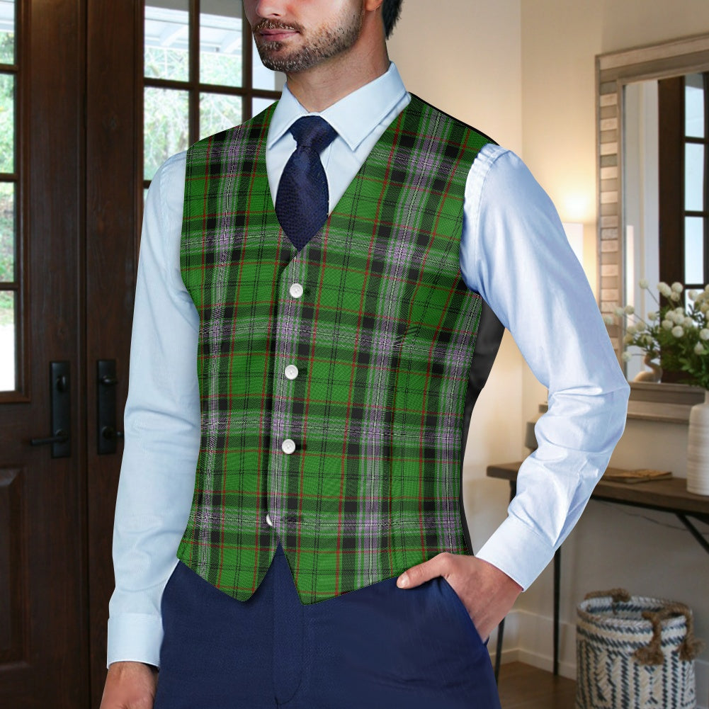 Clan Moss Tartan Suit vest jacket