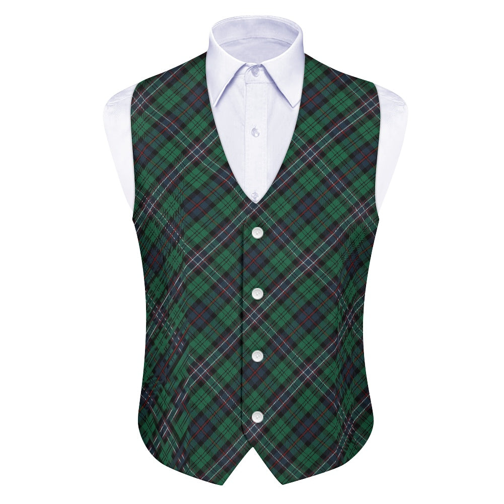 Scottish National Tartan Bias Suit vest jacket