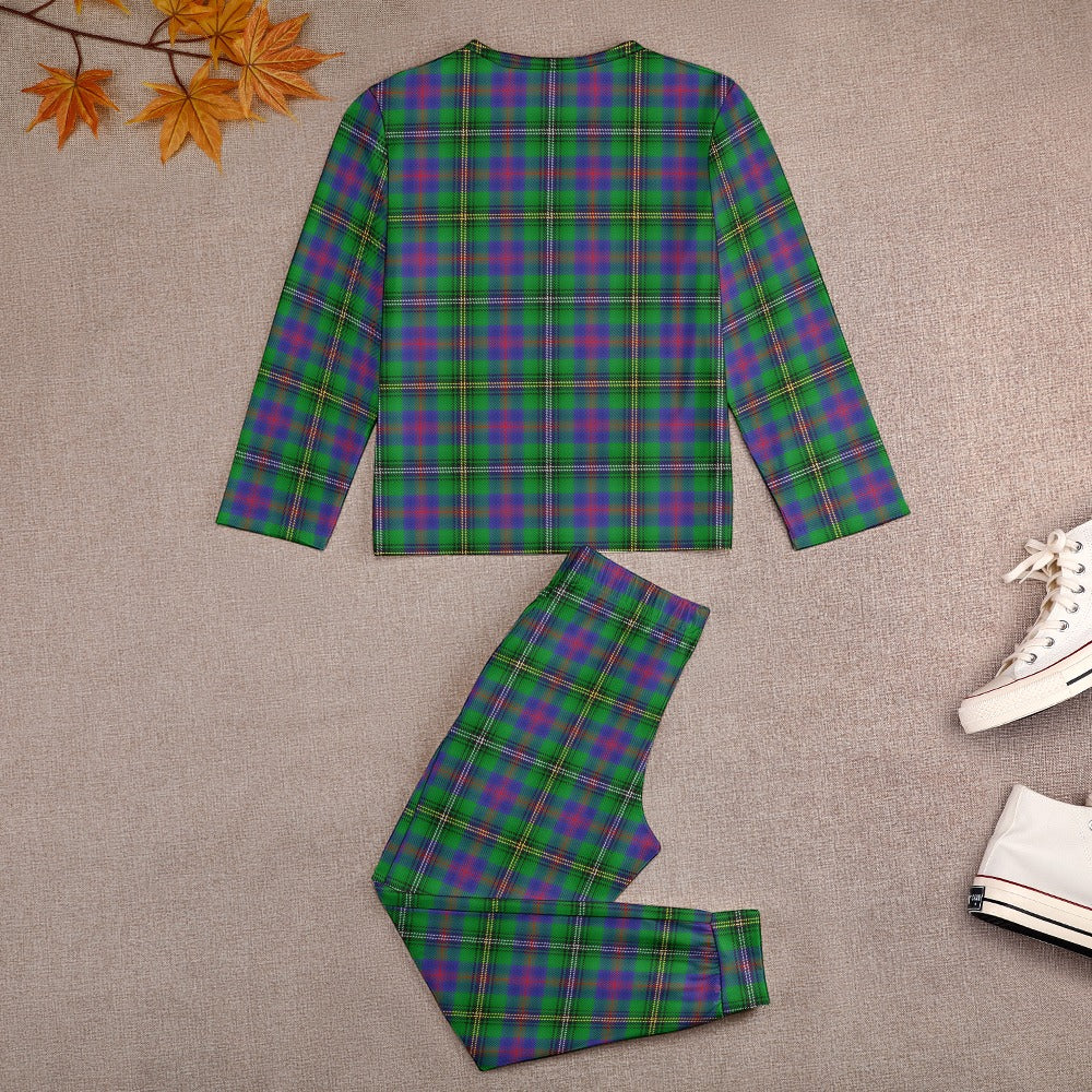 Clan Wood Tartan Girl's Pajama suit