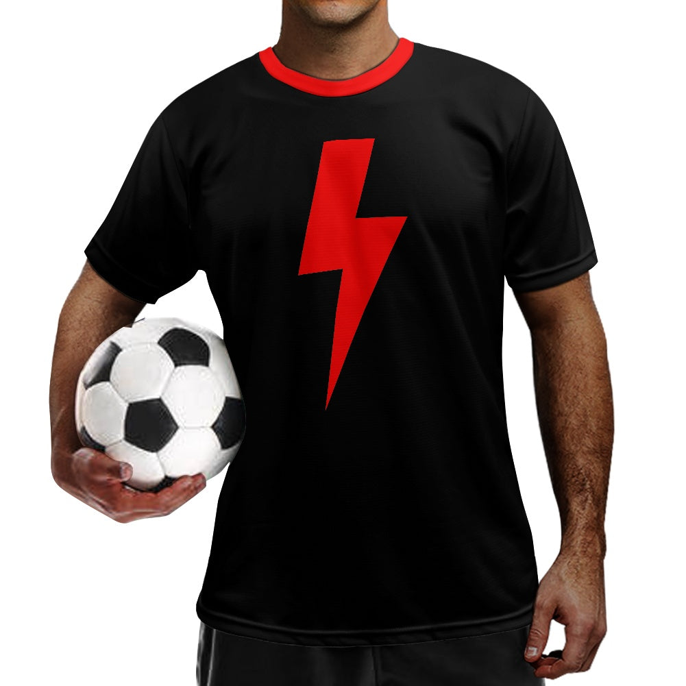 Lightning Bolt - Red - Football Shirt