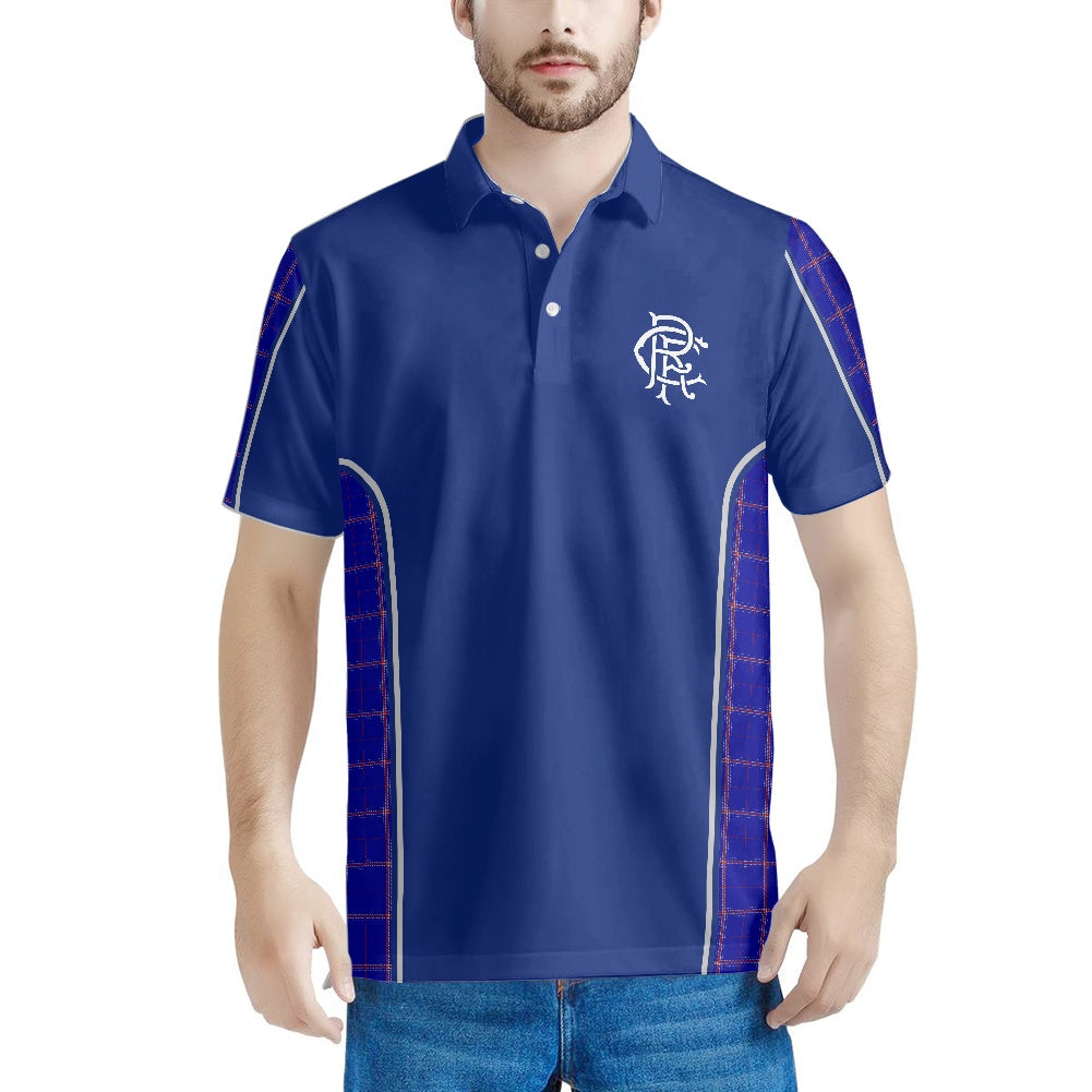 Rangers RFC Crest & Tartan Polo