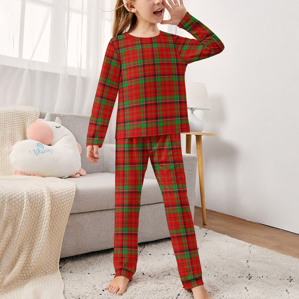 Clan Nicholson Tartan Girl's Pajama suit