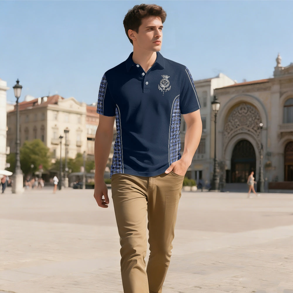 Flower of Scotland with Clark Tartan Polo