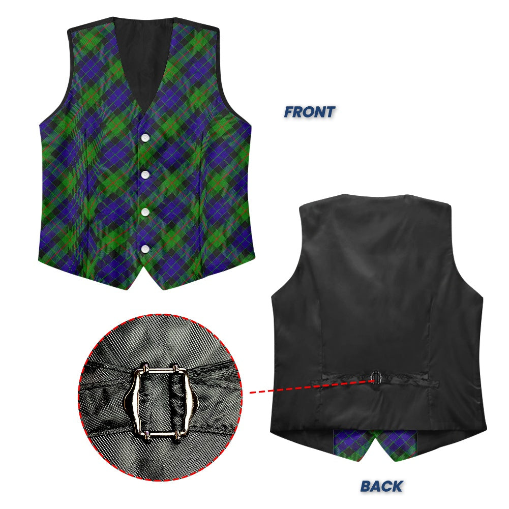 Clan Gunn Tartan Suit vest jacket