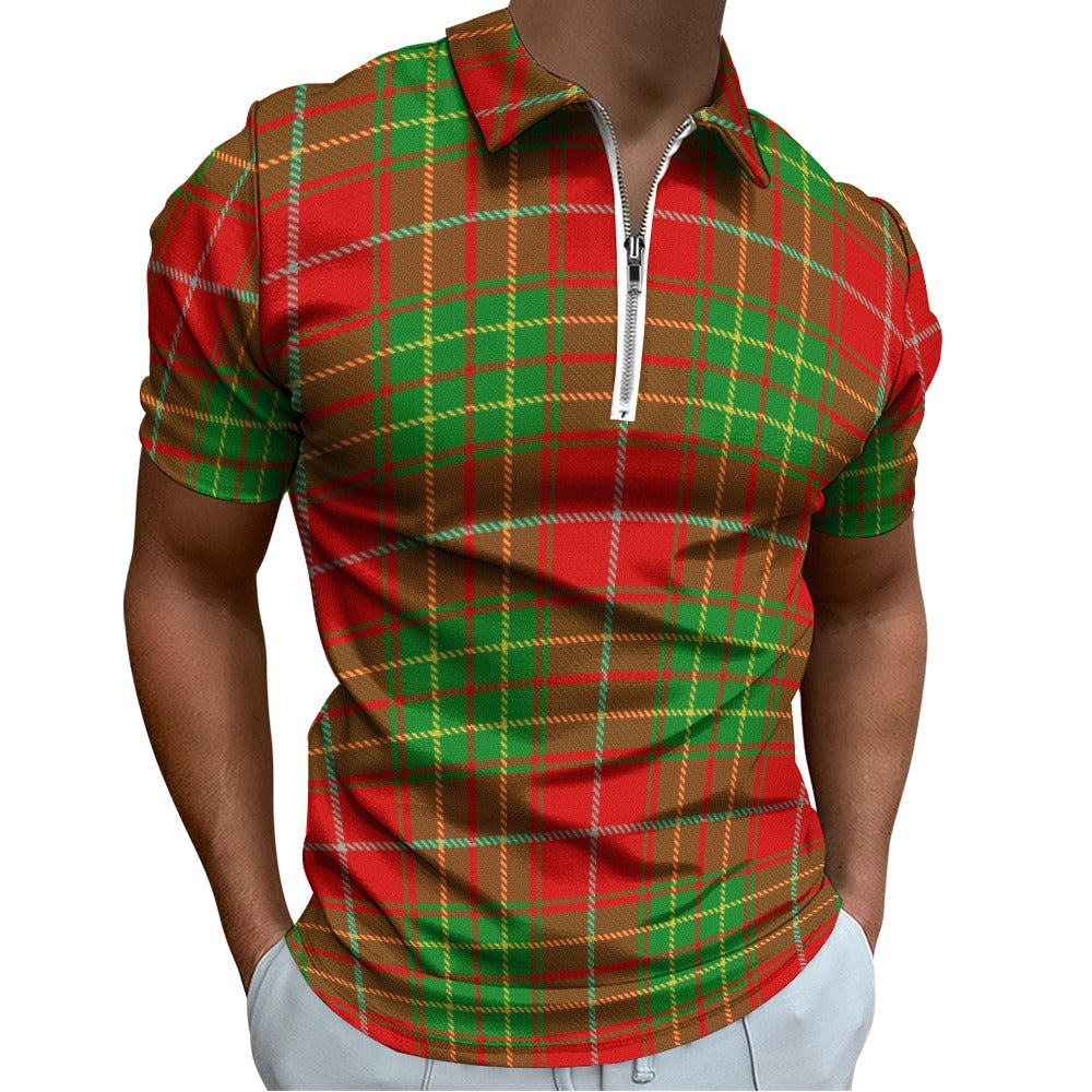 Clan Burnett Tartan Short sleeve polo shirt