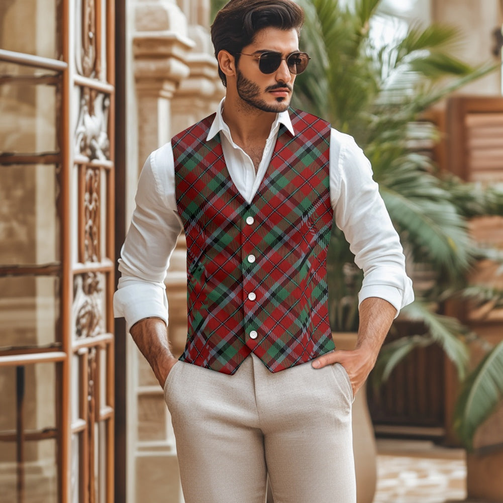 Clan Graham Red Tartan Suit vest jacket