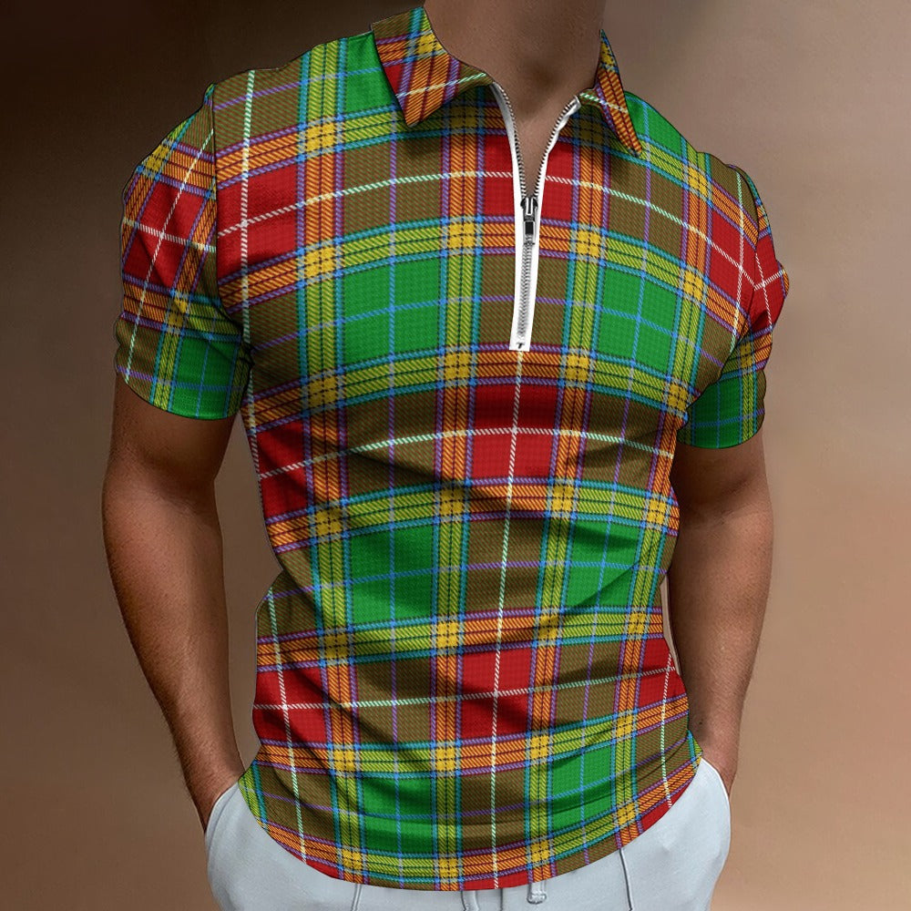 Clan Baxter Tartan Short sleeve polo shirt