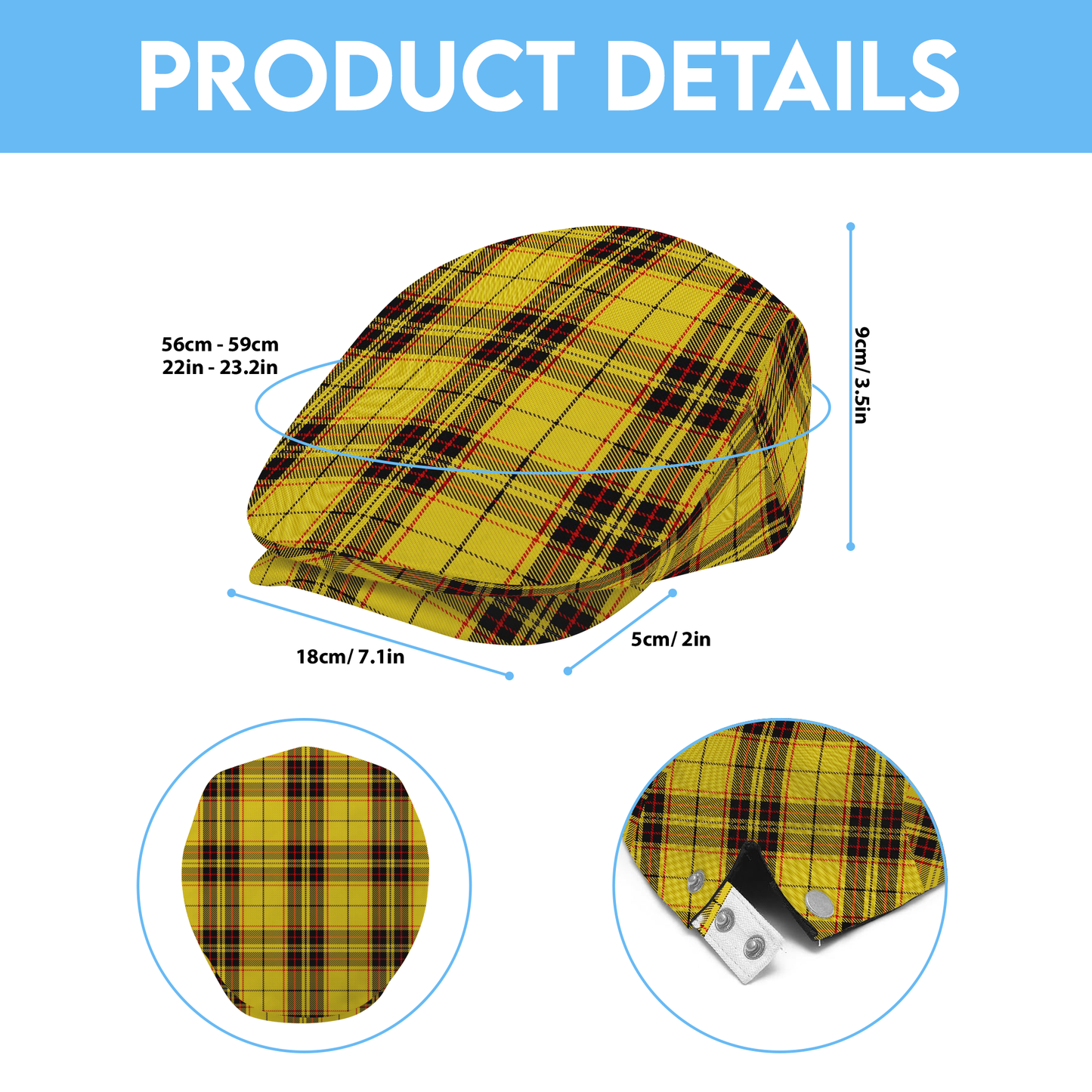 Clan MacLeod Tartan Flat Cap