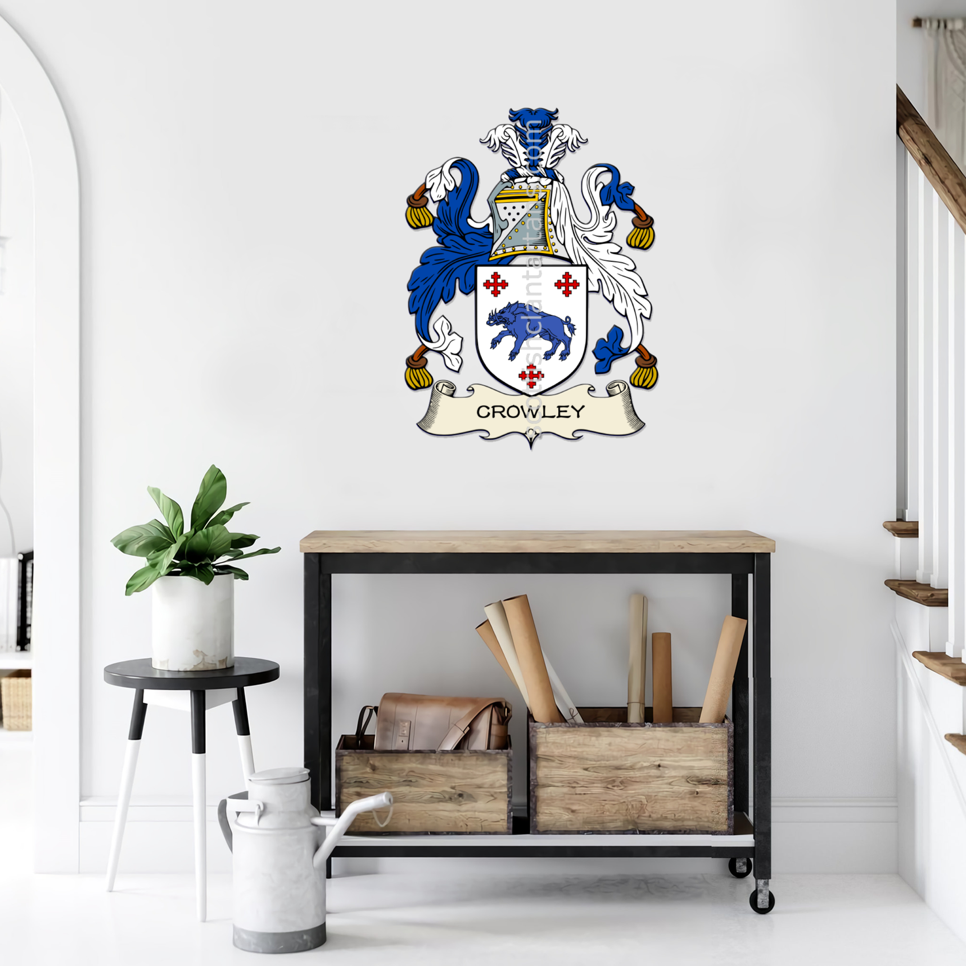 Irish Arms - Crowley | Metal Wall Art