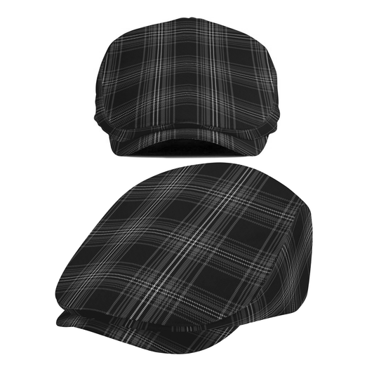 Clan Stewart Mourning Tartan Flat Cap