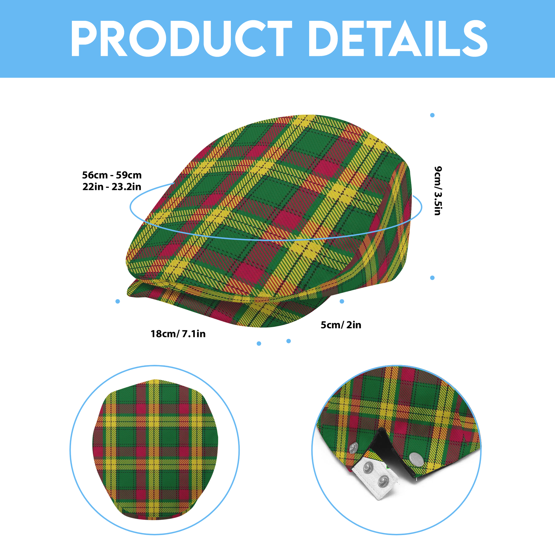 Clan MacMillan Tartan Flat Cap