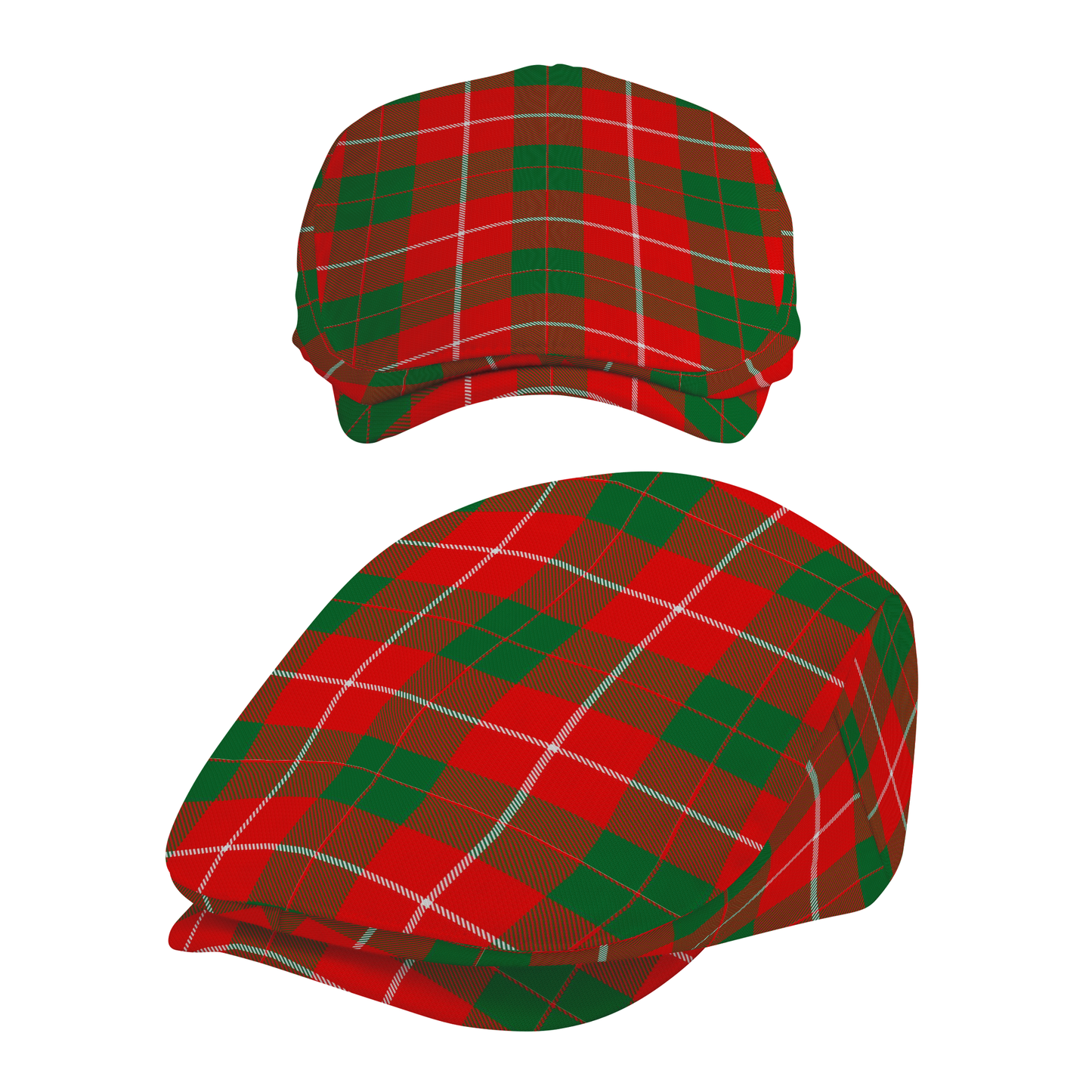 Clan MacKinnon Tartan Flat Cap