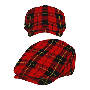 Clan Wallace Tartan Flat Cap