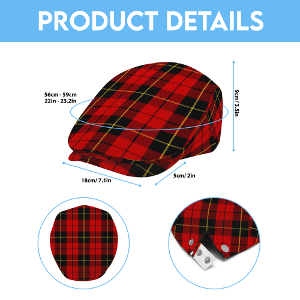 Clan Wallace Tartan Flat Cap