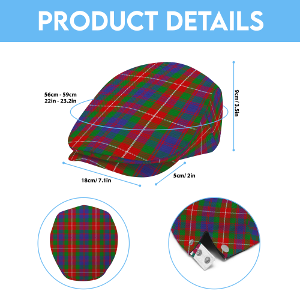 Clan Fraser Tartan Flat Cap