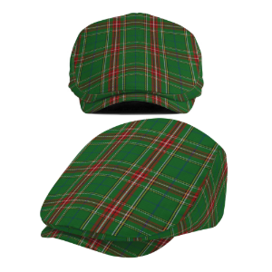 Clan Steel Tartan Flat Cap