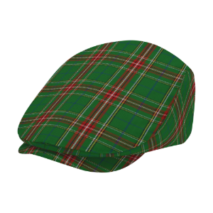 Clan Steel Tartan Flat Cap