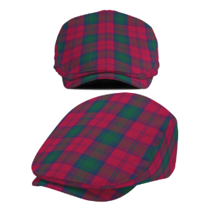 Clan Lindsay Tartan Flat Cap