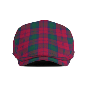 Clan Lindsay Tartan Flat Cap