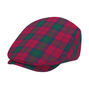 Clan Lindsay Tartan Flat Cap