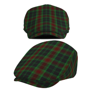 Irish County Carlow Tartan Flat Cap