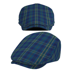 Irish County Fermanagh Tartan Flat Cap
