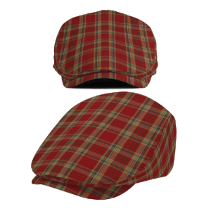 Irish County Tyrone Tartan Flat Cap
