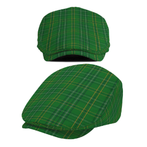 Irish County Wexford Tartan Flat Cap
