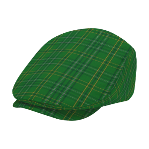 Irish County Wexford Tartan Flat Cap