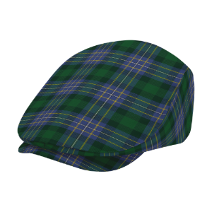 Clan Hughes Tartan Flat Cap