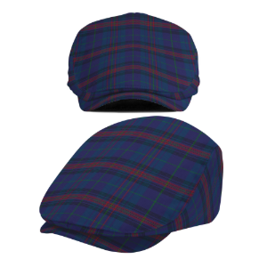 Hughes of Wales Tartan Flat Cap