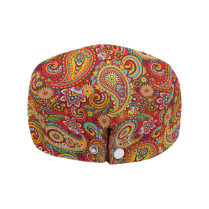 Paisley Red Flat Cap