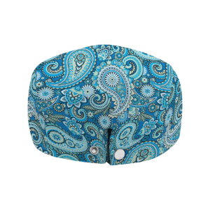 Paisley Blue Flat Cap