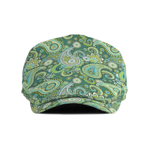 Paisley Green Flat Cap