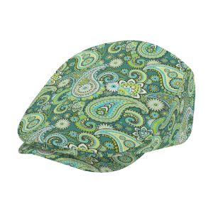 Paisley Green Flat Cap