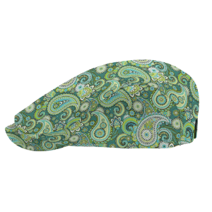 Paisley Green Flat Cap