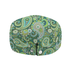 Paisley Green Flat Cap