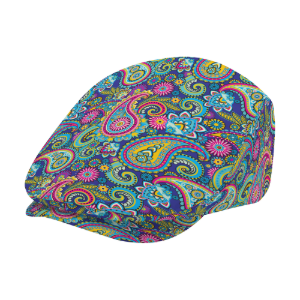 Paisley Multi Colour Flat Cap