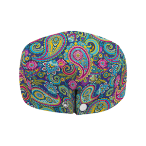 Paisley Multi Colour Flat Cap