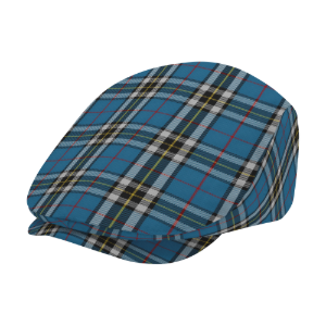 Clan Thomson Dress Blue Tartan Flat Cap