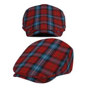 Clan Baillie of Polkemmet Red Tartan Flat Cap