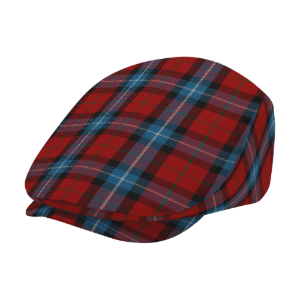 Clan Baillie of Polkemmet Red Tartan Flat Cap