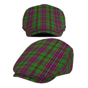 English County Derbyshire Tartan Flat Cap