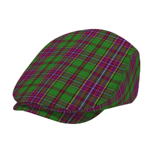 English County Derbyshire Tartan Flat Cap