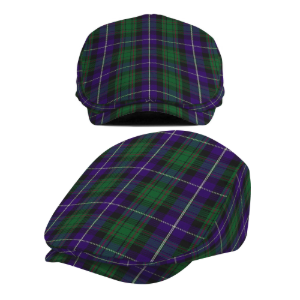 Clan MacRae Hunting Tartan Flat Cap