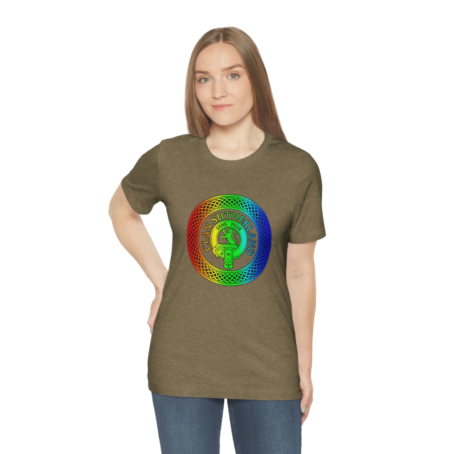 Clan Sutherland Rainbow Crest & Knot T-Shirt